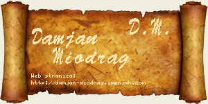 Damjan Miodrag vizit kartica